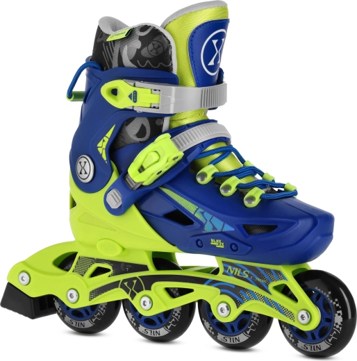 Role inline reglabile pentru copii NILS Extreme Blaze albastre – M (35-38)