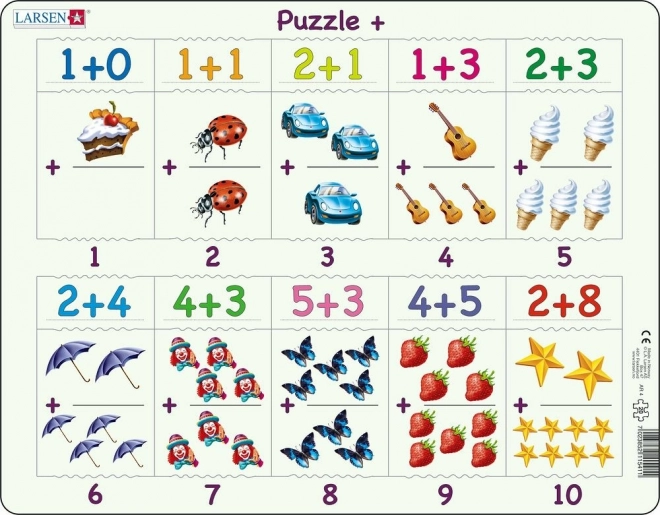 Larsen Puzzle Adunare cu Imagini 20 Piese
