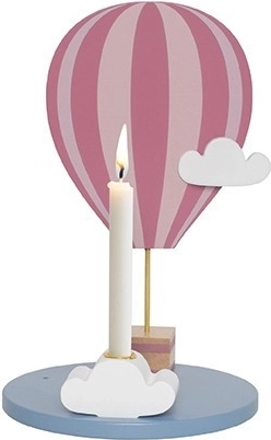 Jabadabado suport pentru lumânare balon cu aer cald roz