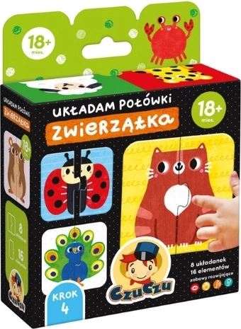 CzuCzu potrivesc jumătăți de animale – primul meu puzzle