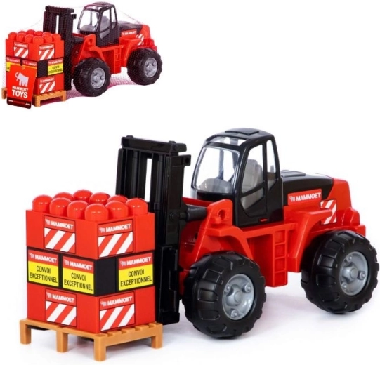 Maxi MAMMOET stivuitor cu set de construcție, 15 piese