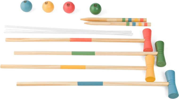 Croquet din lemn pentru copii și familie