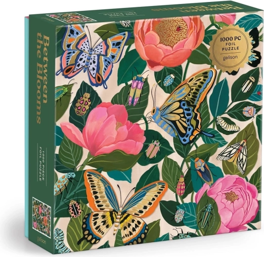 Galison puzzle cu folie Între flori 1000 piese
