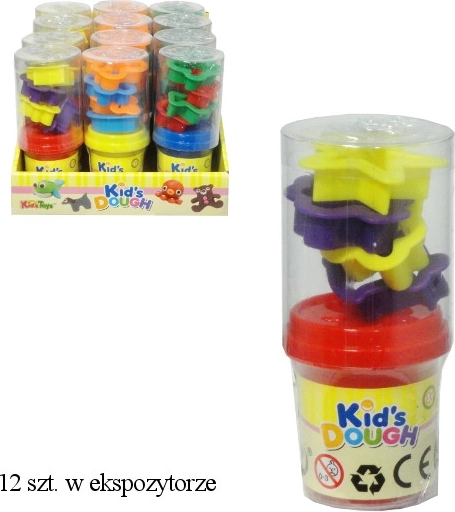 Pastă de modelat cu forme, 12 buc.