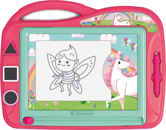 Tablă magnetică de desenat cu unicorni