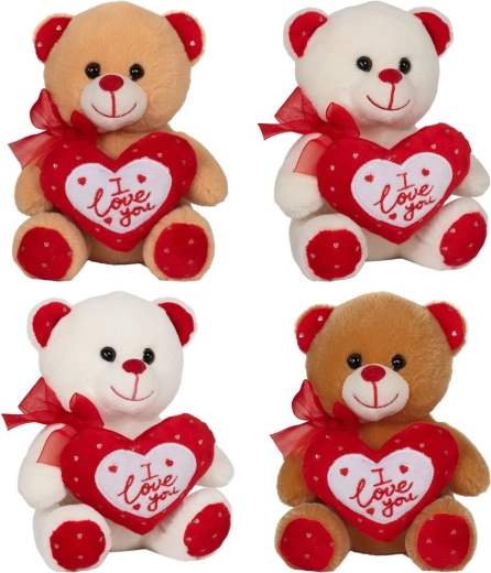 ursuleț de pluș de Valentine cu inimioară i love you 15 cm