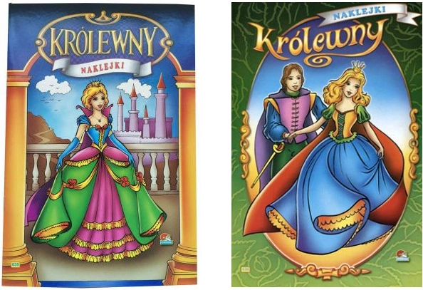 Cărți de colorat cu autocolante – prințese