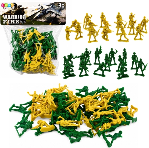 Set militar de soldăței din plastic 72 buc.