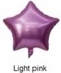 Balon din folie Stea roz deschis 45 cm