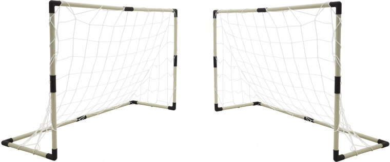 Set de două porți de fotbal cu panou de scor și accesorii