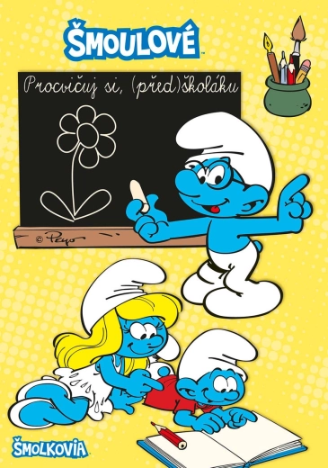 Caiet educativ Exersează, (pre)școlarule – Ștrumfii cu marker