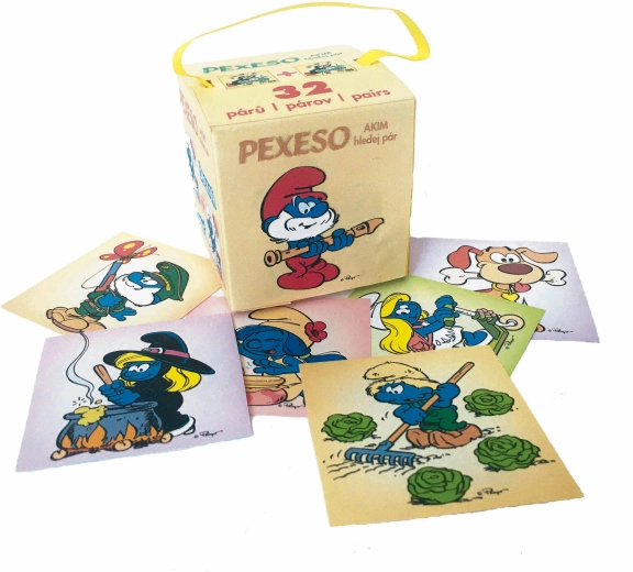 Pexeso Ștrumfii în cutie de carton