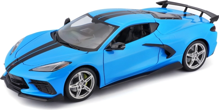 Maisto Chevrolet Corvette Stingray Coupe High Wing albastru 1:18