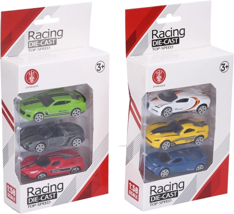 Set mașinuțe metalice 3 buc 7 cm