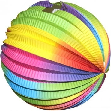 Lampion Koule Curcubeu 25 cm