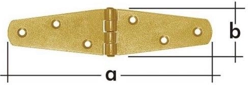 Balama împletită triunghiulară 200 × 40 × 2 mm, oțel galvanizat galben