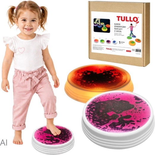 Piatră lichidă senzorială luminoasă roz Tullo