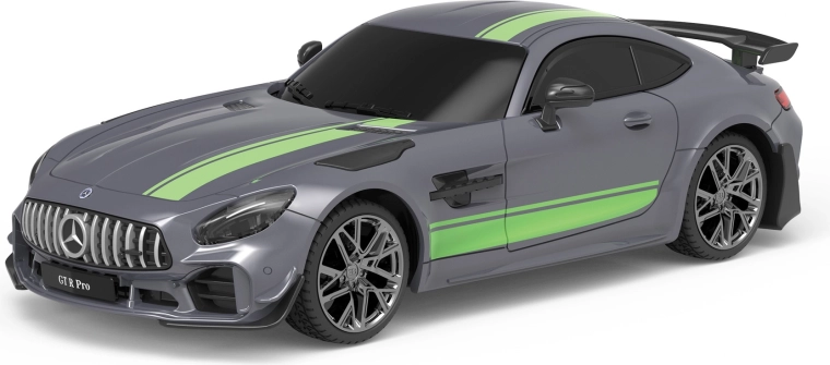 Mercedes-Benz AMG GT R PRO RC mașină sport cu telecomandă 1:24, argintie, 17 cm