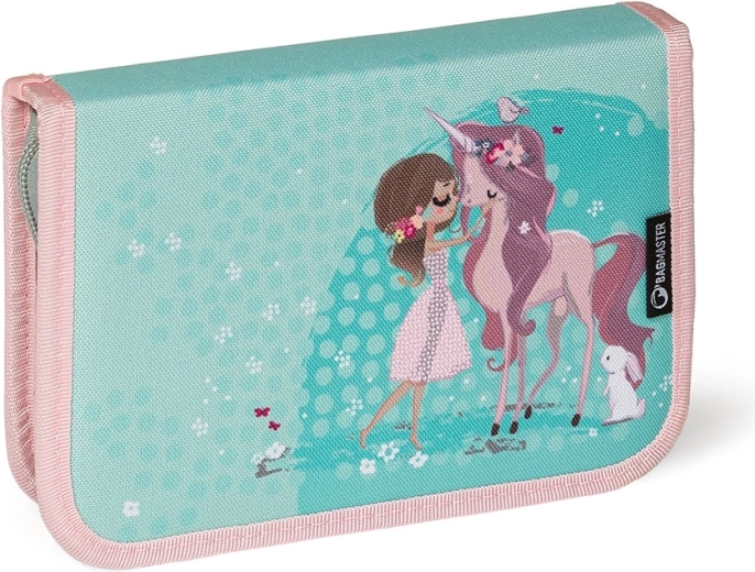 Penar școlar dublu Bagmaster cu unicorn și iepurași