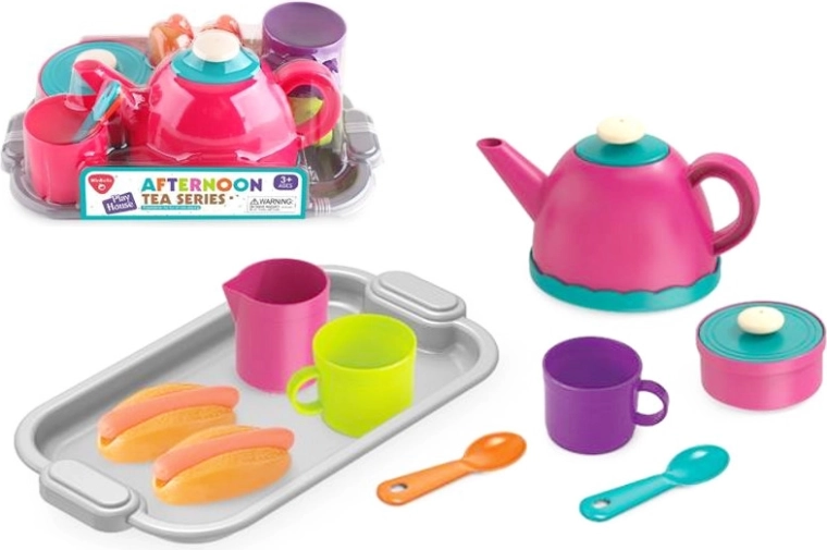 Set de ceai pentru copii SWEDE din metal cu model floral