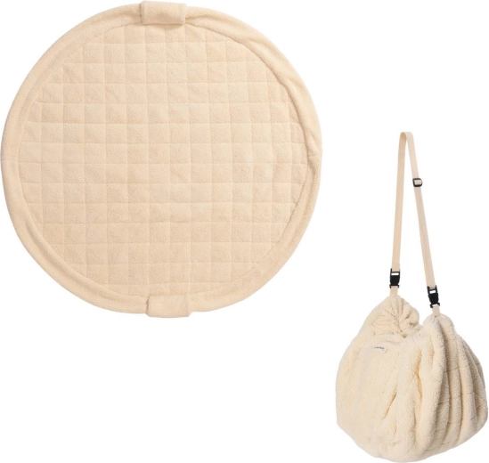 Play&Go noomad soft teddy oak pătură de joacă și sac pentru jucării