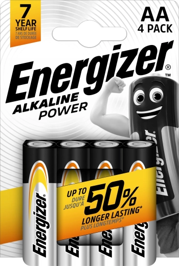 Energizer Alkaline Power AA LR6 baterii alcaline, 4 buc