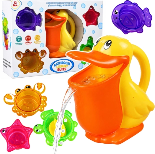 Set de baie pelican cu forme de animale