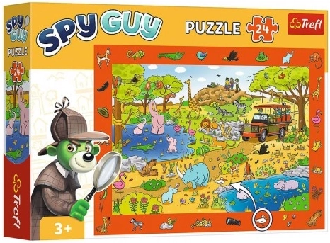 Puzzle de observație SPY GUY Safari 24 piese