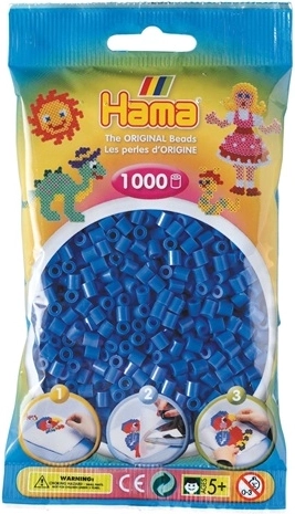 Mărgele de călcat Hama Midi 1000 buc. albastru închis
