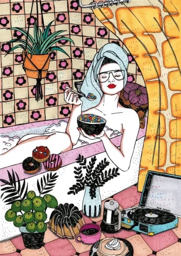 Puzzle baie și cereale 1000 piese