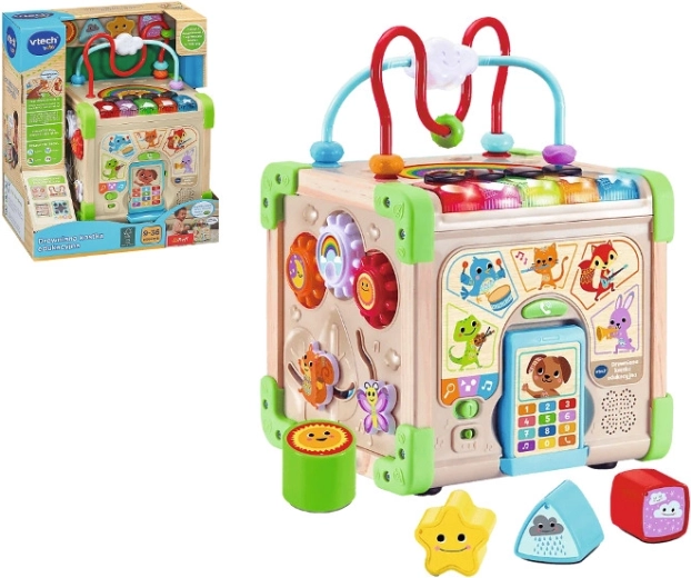 Cub educațional din lemn VTech