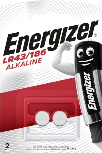 Energizer LR43/186 baterii tip buton alcaline 1,5 V, 2 buc