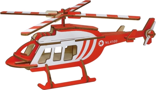 Woodcraft puzzle 3D din lemn – elicopter de transport