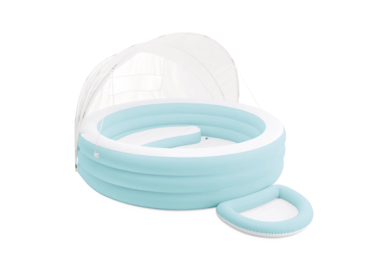 Piscină gonflabilă rotundă cu copertină Swim Center Canopy Lounge