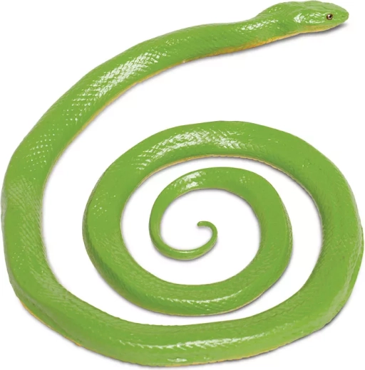 Șarpe verde Safari Ltd. – figurină pictată manual - 1 bucată