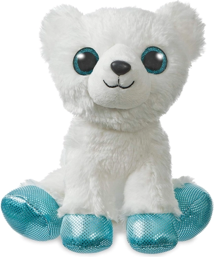 Aurora Sparkle Tales urs polar de pluș cu iglu 30,5 cm