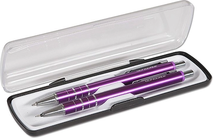 Set cadou Concorde Ring – pix cu bilă și creion mecanic, mov