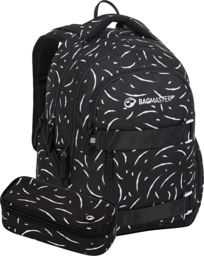 Bagmaster Nomad 25 set pentru elevi/studenți negru-alb