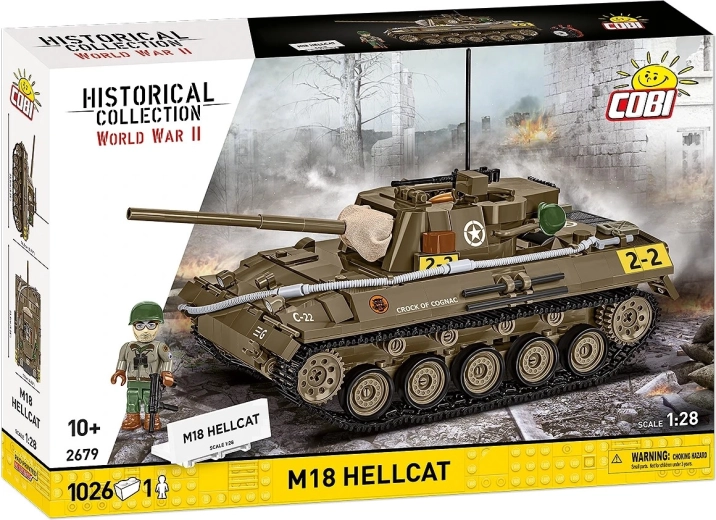 Cobi M18 Hellcat set de construcție tanc 1:28 (1026 piese)