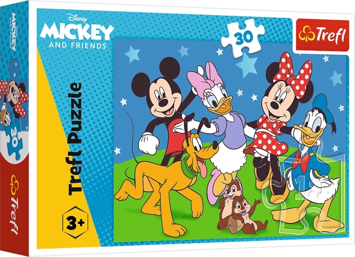 Puzzle cu 30 de piese – MICKEY ȘI PRIETENII de la Trefl