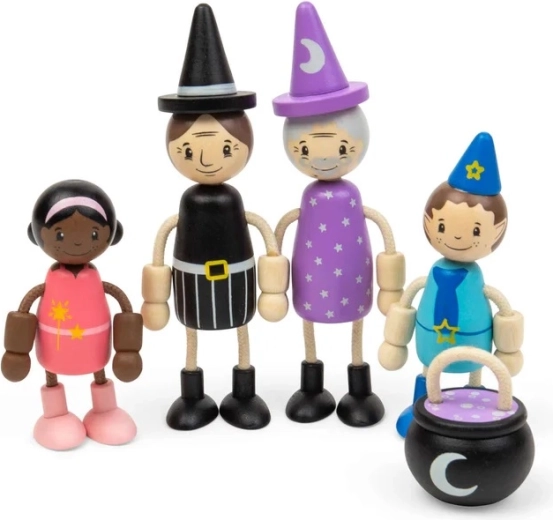 Bigjigs Toys set de păpuși pentru căsuța de păpuși – personaje de basm