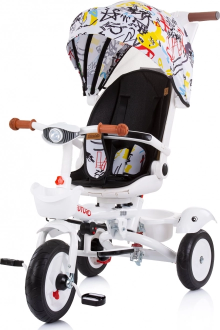 Chipolino tricicletă cu copertină Futuro 2în1 Graffiti