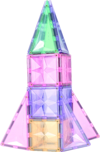 Cleverclixx set de construcție magnetic Petite Pastel Pack (36 piese)