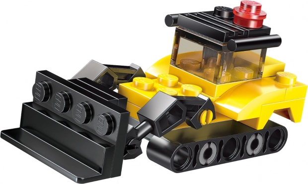 Set de construcție QMAN Hyperfunction Tactical Unit – buldozer 3în1
