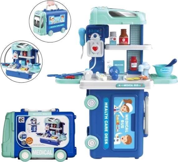 Set medical în troller cu roți - 1 bucată