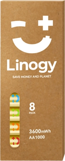 Set baterii reîncărcabile AA LINOGY Li‑ion Pro (8 buc)