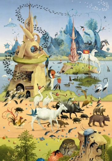 Puzzle HEYE La plimbare – Hieronymus Bosch, 500 piese