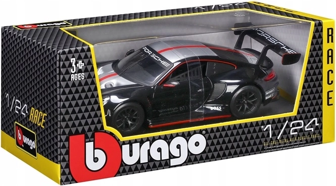 Bburago Porsche 911 GT3 Racing Launch 1:24 neagră