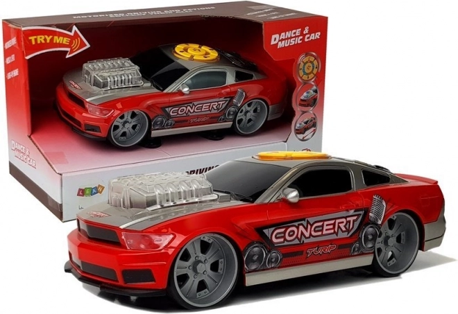 Mașină DJ muzicală de dans cu lumini și difuzoare