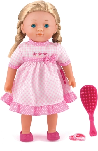 Păpușă de modă Dolls World Elizabeth, blondă cu împletituri și accesorii